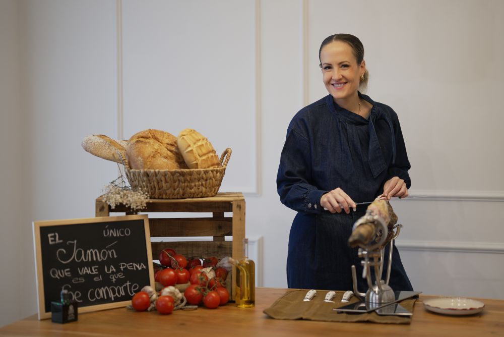 Corte de jamon en eventos